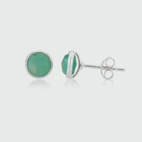 Savanne Sterling Silver & Amazonite Stud Earrings