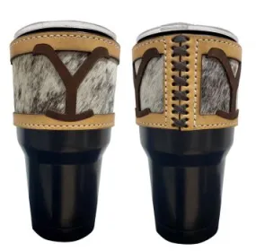 30 oz Tumbler ~ Cowhide "Y"