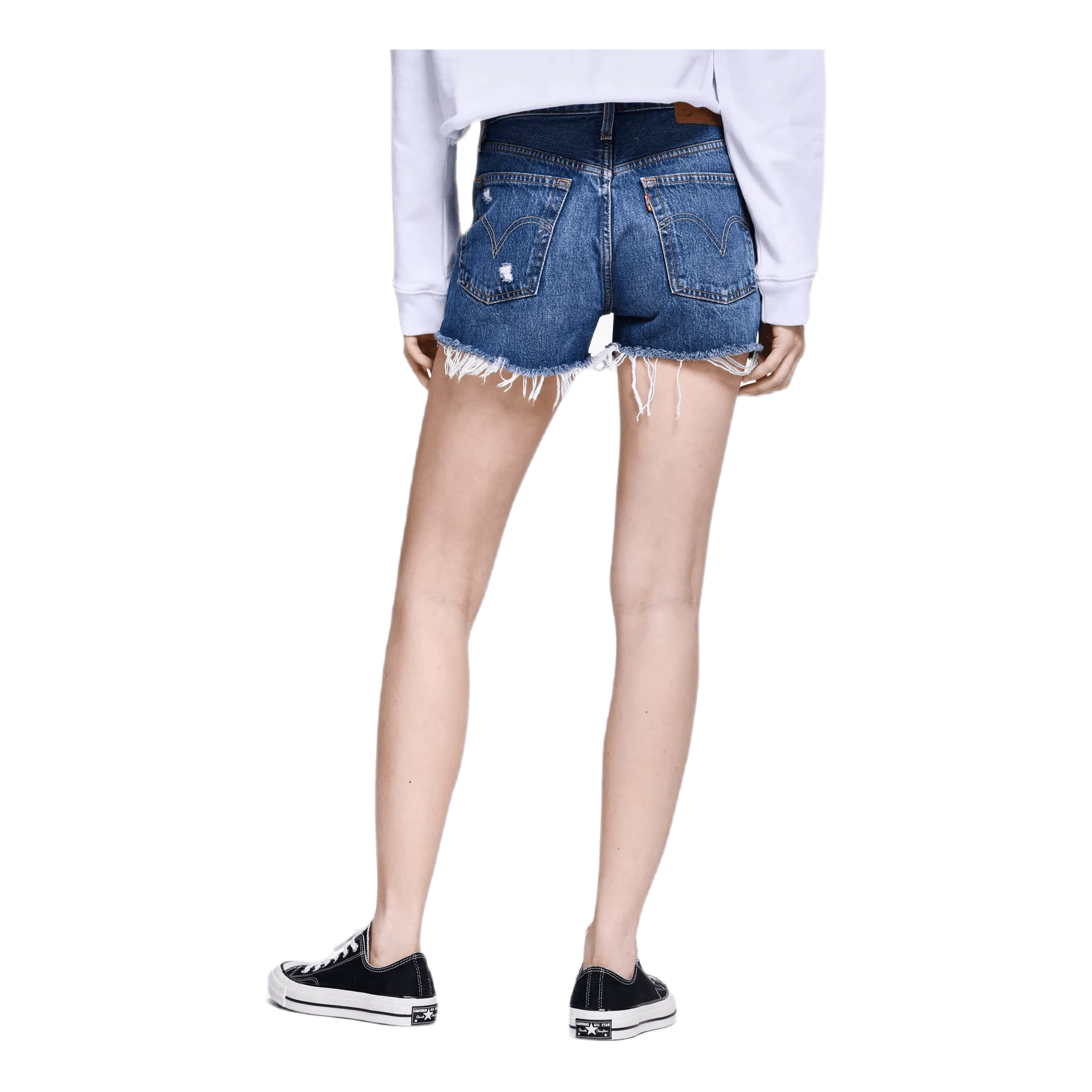 501 High Rise Shorts Blue