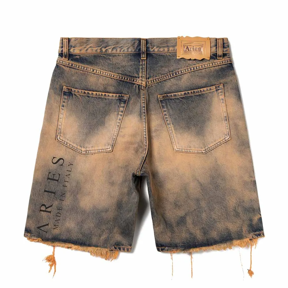 ACID WASH DENIM SHORT