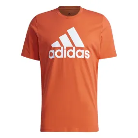 adidas Essentials Big Logo Tee - Mens - True Orange/White