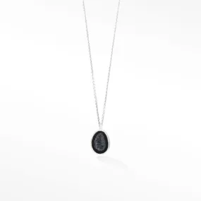 Adorn Petite Geode Silver Necklace