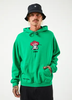 AFENDS Mens Caught In The Wild - Graphic Hoodie - Forest