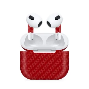 Airpods 3 Red Carbon Skin