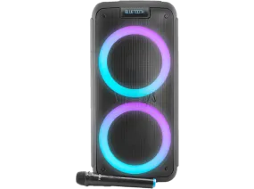 Altavoz de gran potencia - Vieta Pro Party 20, 500 W, Bluetooth, Micrófono inalámbrico, 9 hs de autonomía, Negro