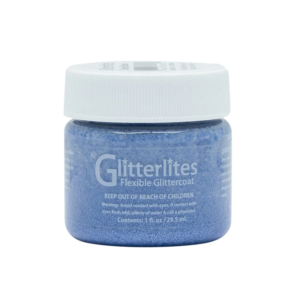 Angelus Glitter Leather Paint - Baby Blues 149