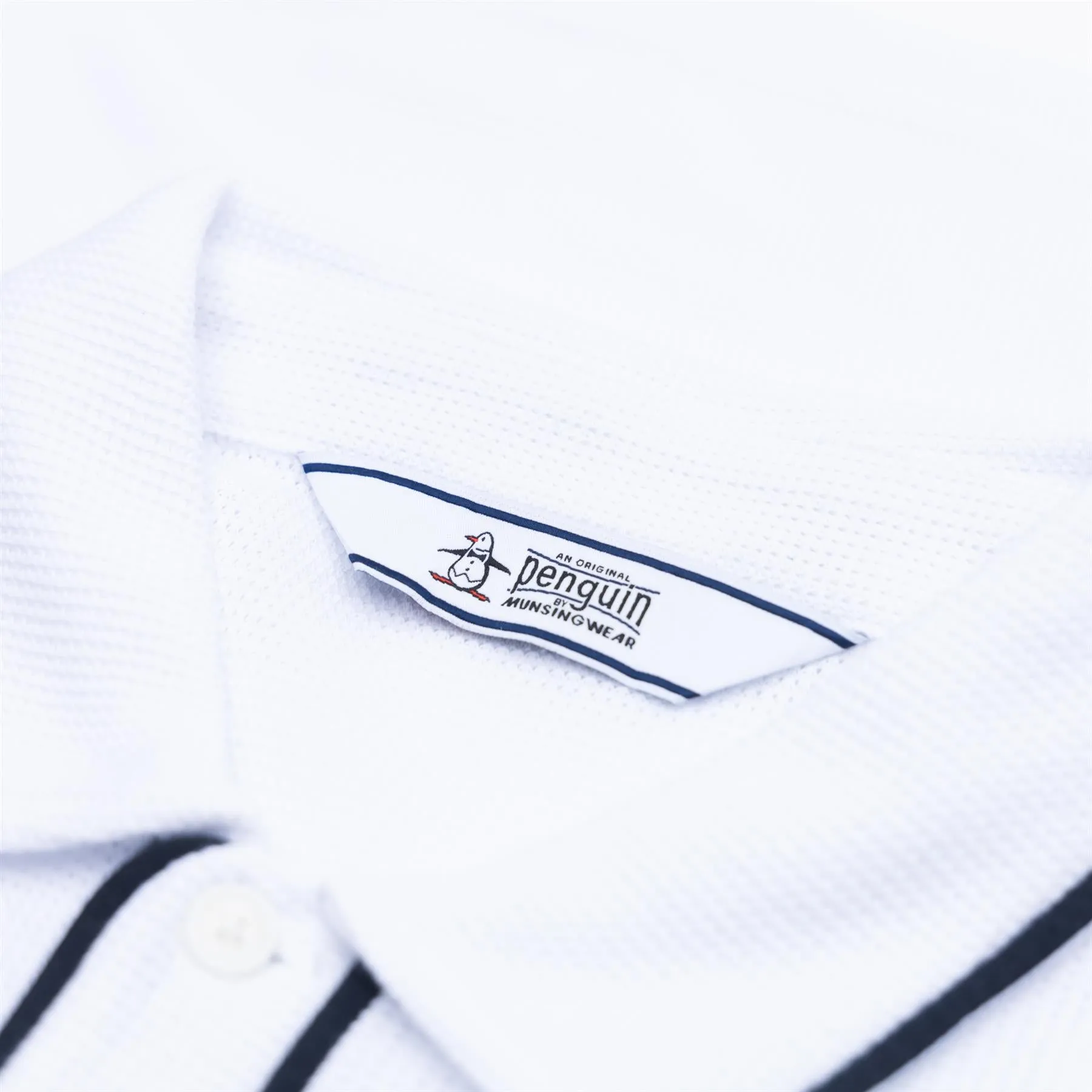 Archive Organic Cotton Earl Mesh Polo Bright White - SS24