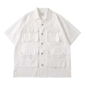 A[S]USL NYLON EXPLORER SHIRT-WHITE