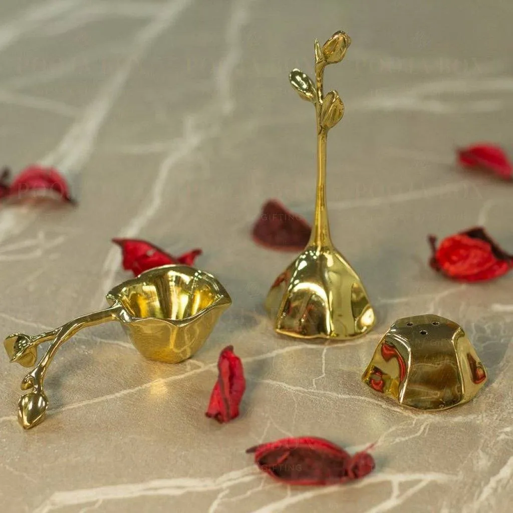 Aurum Floral Pooja Set of 3