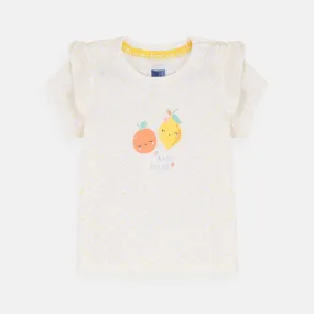 Baby C Hello Friend Lemon White Shirt 8309