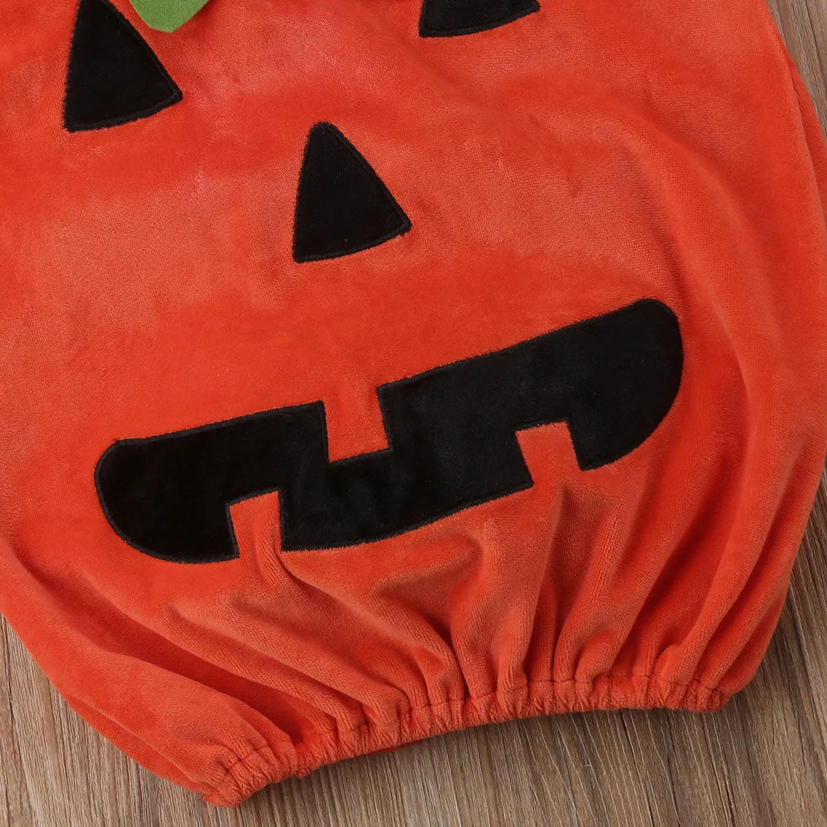 Baby Sleeveless Pumpkin Halloween Outfit