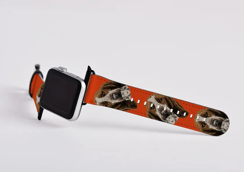 Basset Hound Orange Apple Watch Strap