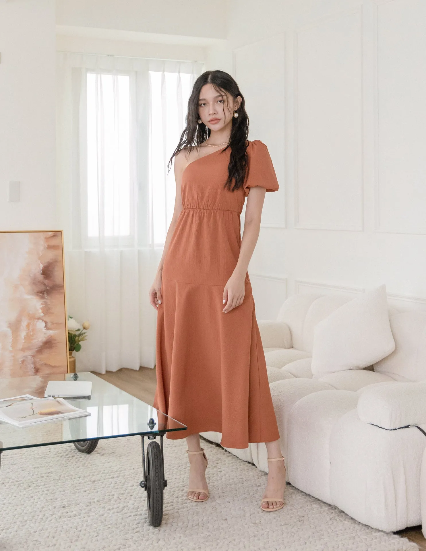 Becca Dress in Rust