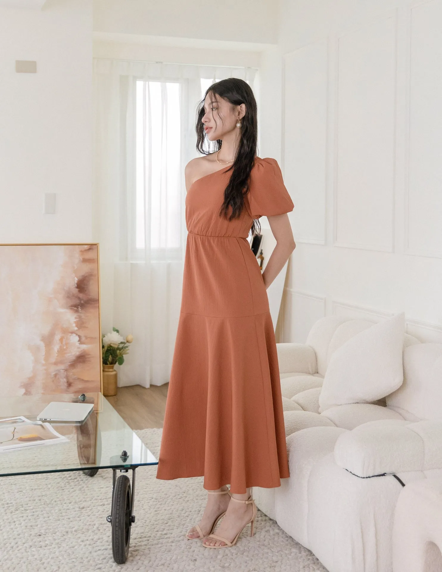 Becca Dress in Rust