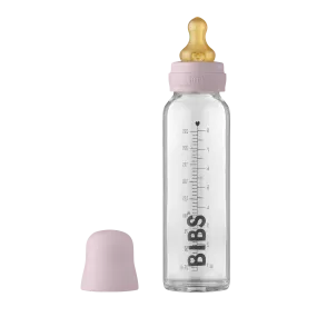 BIBS Glass Bottle Set 225ml - Dusky Lilac