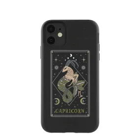 Black Capricorn iPhone 11 Case