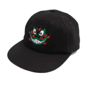 Black Kabuki Face Strapback Cap