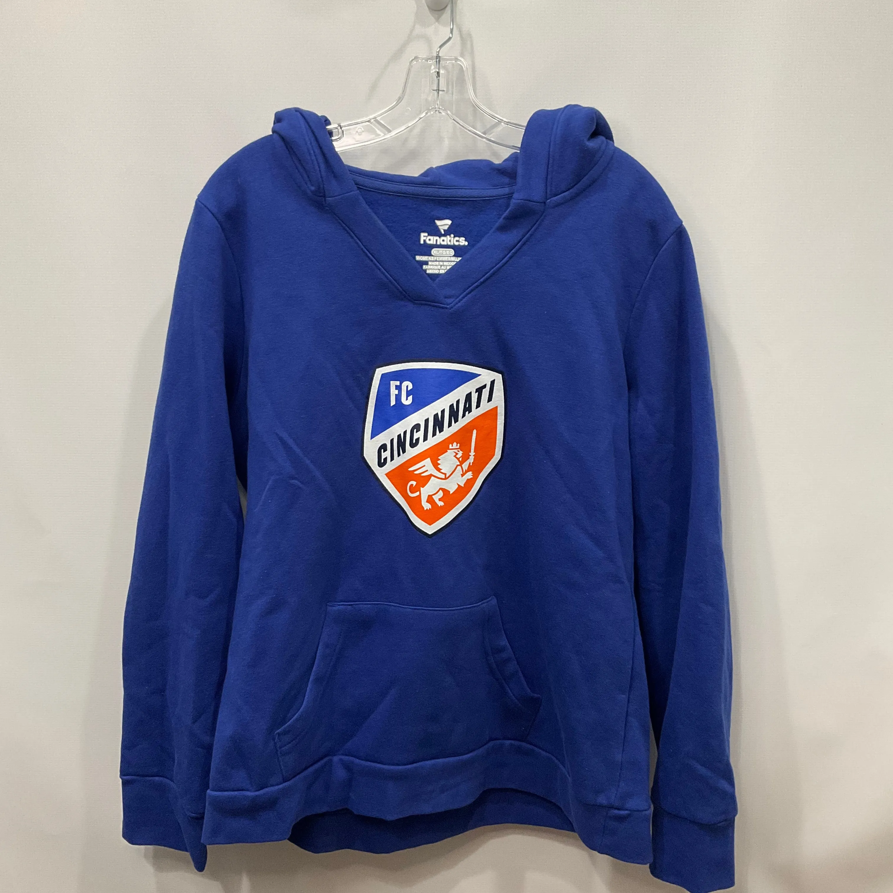 Blue & Orange Sweatshirt Hoodie Fanatics, Size Xl