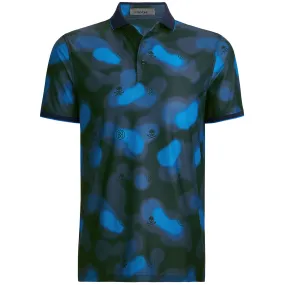 Blur Icon Camo Tech Pique Polo Twilight - AW24