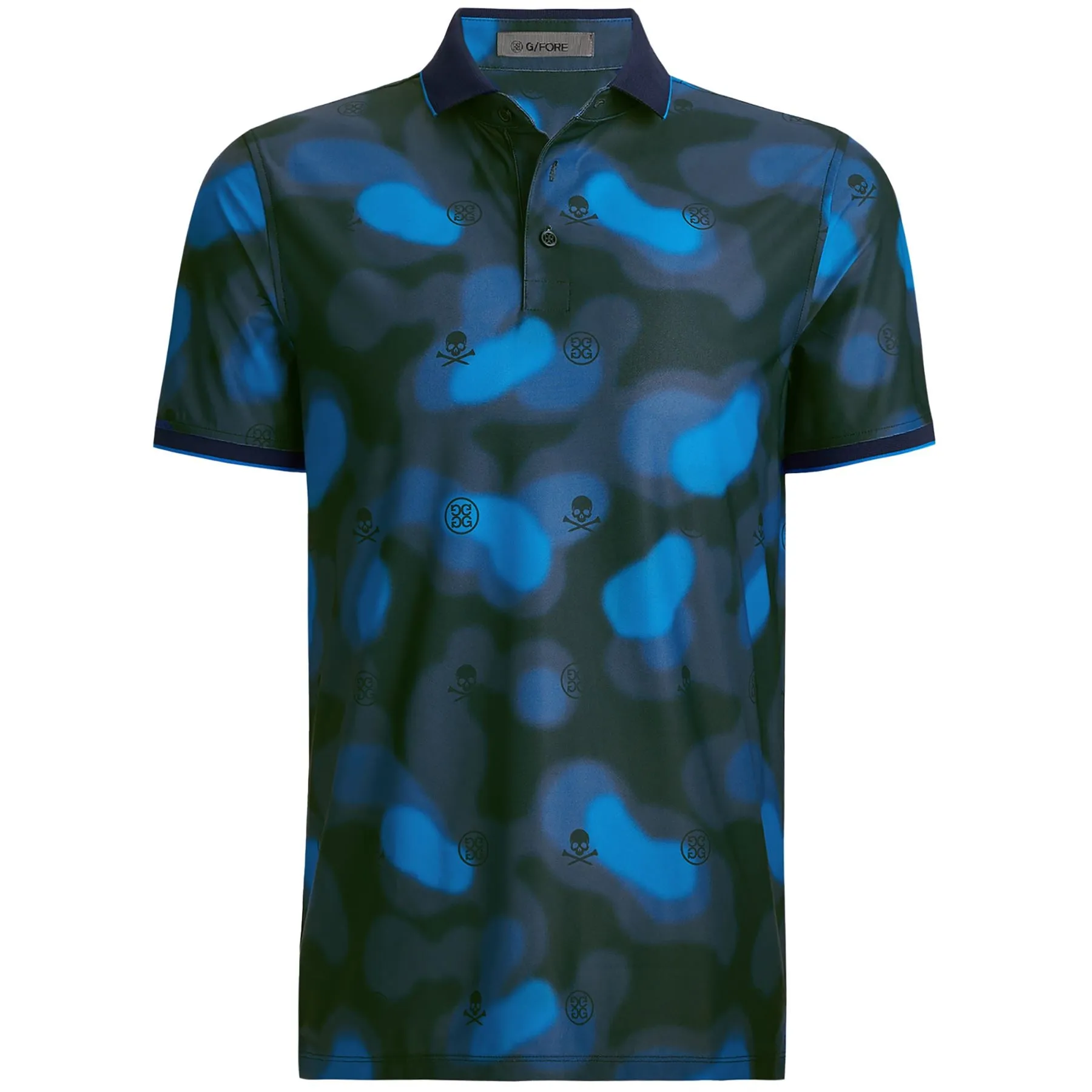 Blur Icon Camo Tech Pique Polo Twilight - AW24