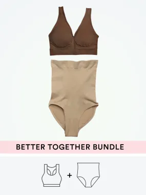 Bundle Truekind® & Shapermint Essentials - 1 Bralette   1 High-Waisted Shaping Panty