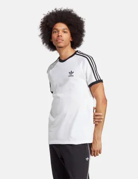 Camiseta Adidas 3 Stripes Blanco Negro