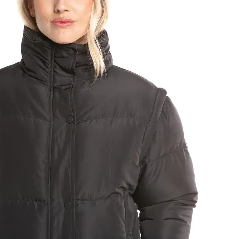 Campera Rusty Atoll Shorter Coat Mujer Negro