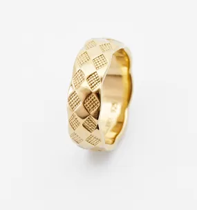 Checker Band Ring