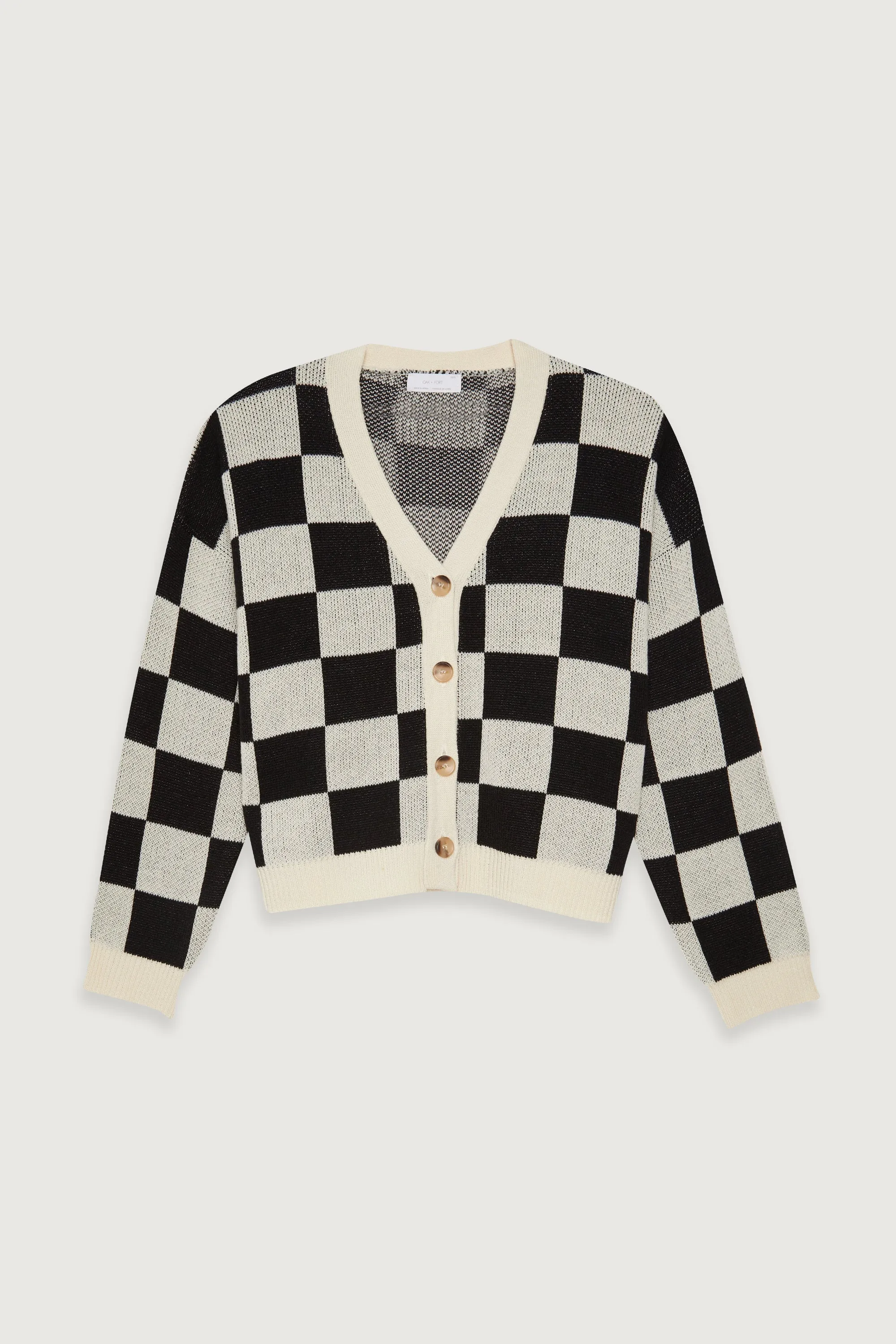 CHECKERED CARDIGAN