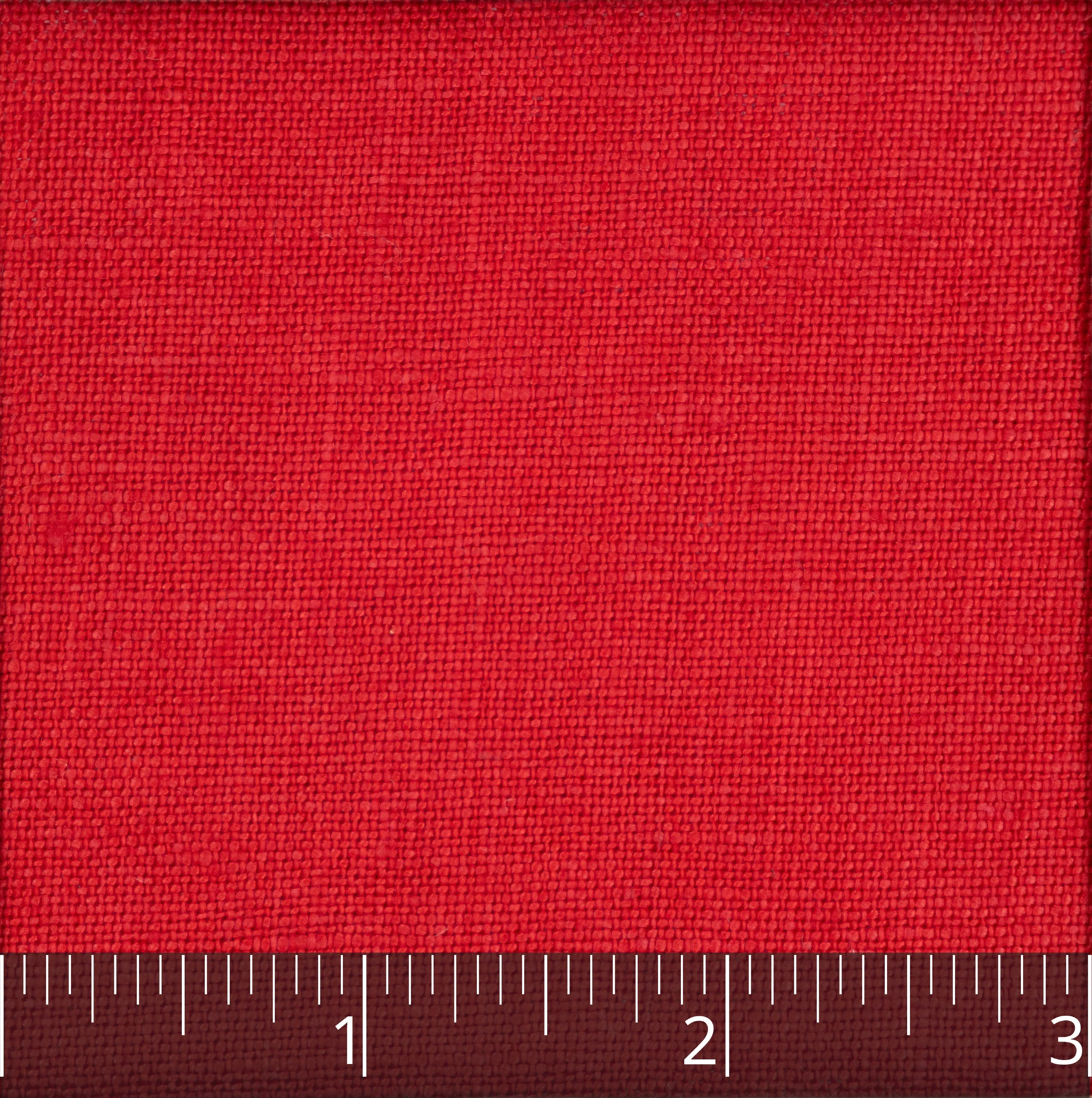 Cherry Red Medium Weight Linen - $14.00 yd.