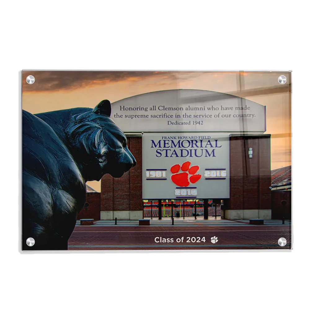 Clemson Tigers - Memorial Stadium Sunset Class of 2024