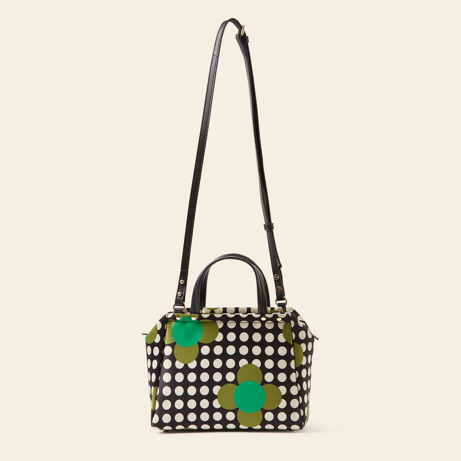 Concertina Crossbody Tote - Jewel Flower Polka Dot