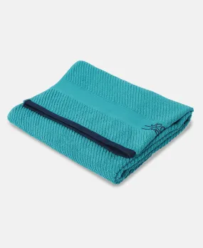 Cotton Rich Terry Ultrasoft and Durable Solid Bath Towel - Caribbean Turquoise