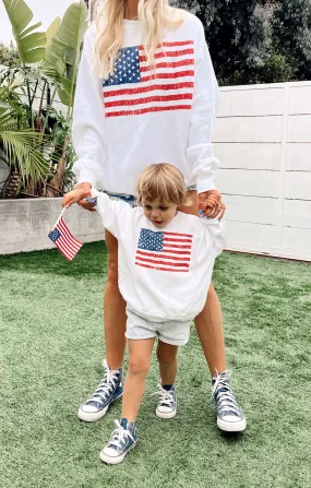 Davis Sweatshirt ~ American Flag