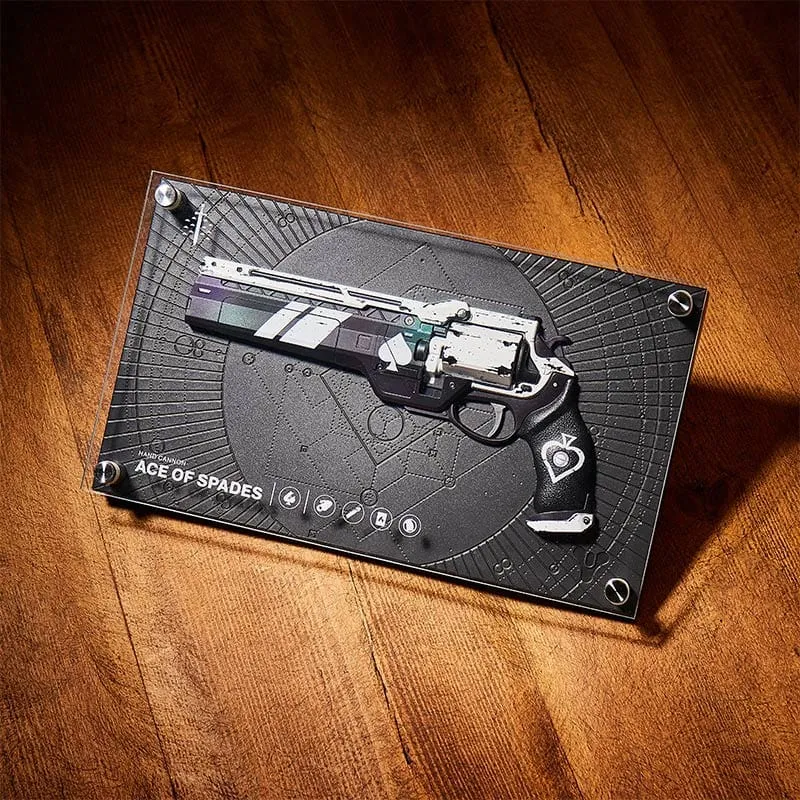 Destiny Exotic Armory Collection ‘Ace of Spades’ Replica Plaque