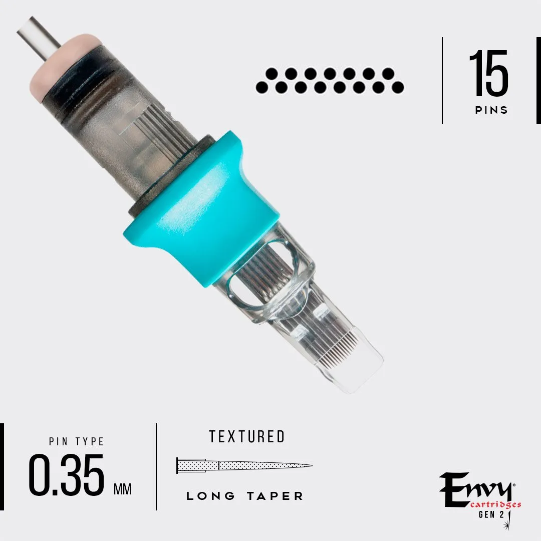 Envy Gen 2 Textured Cartridges Curved Magnum (10 Pack)