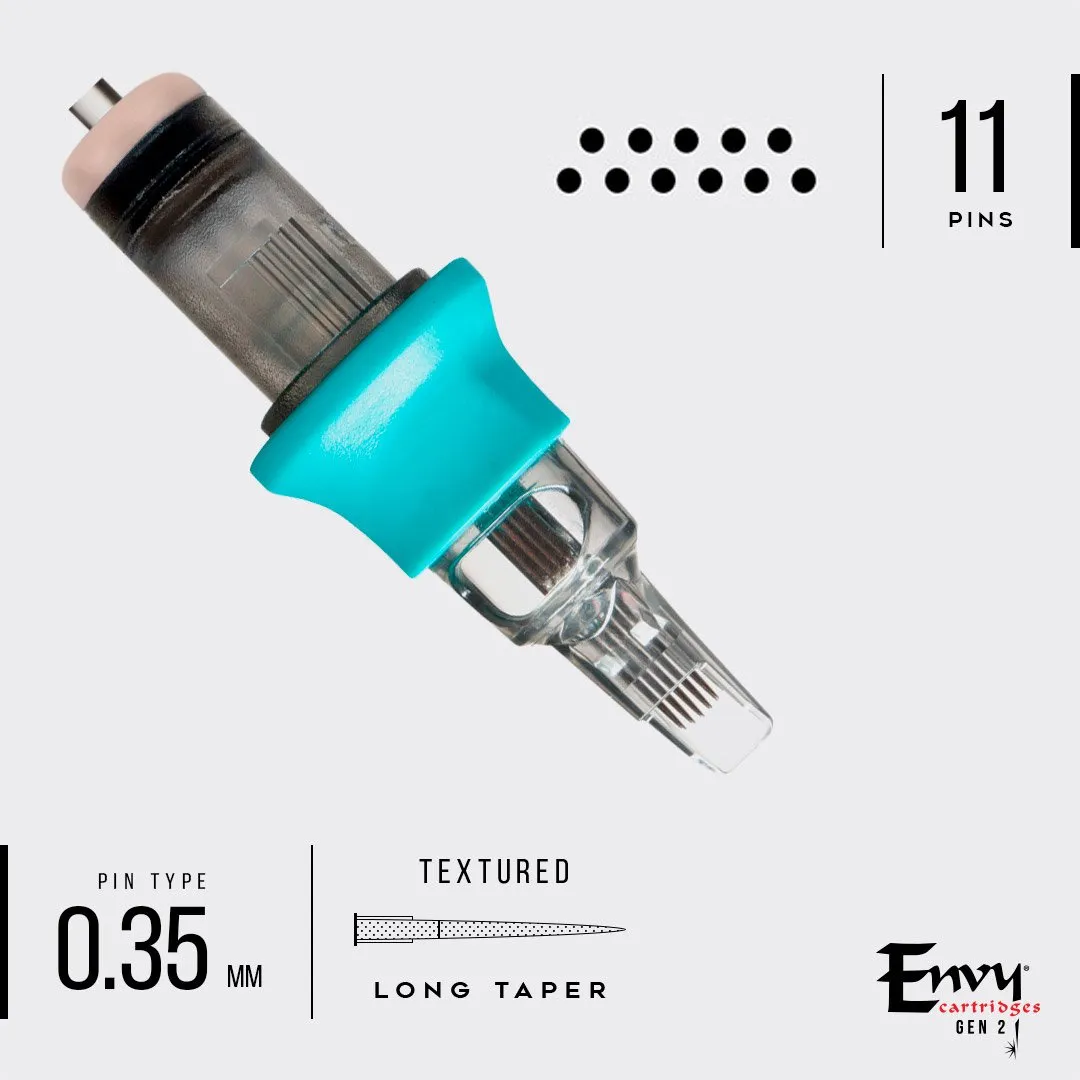 Envy Gen 2 Textured Cartridges Curved Magnum (10 Pack)