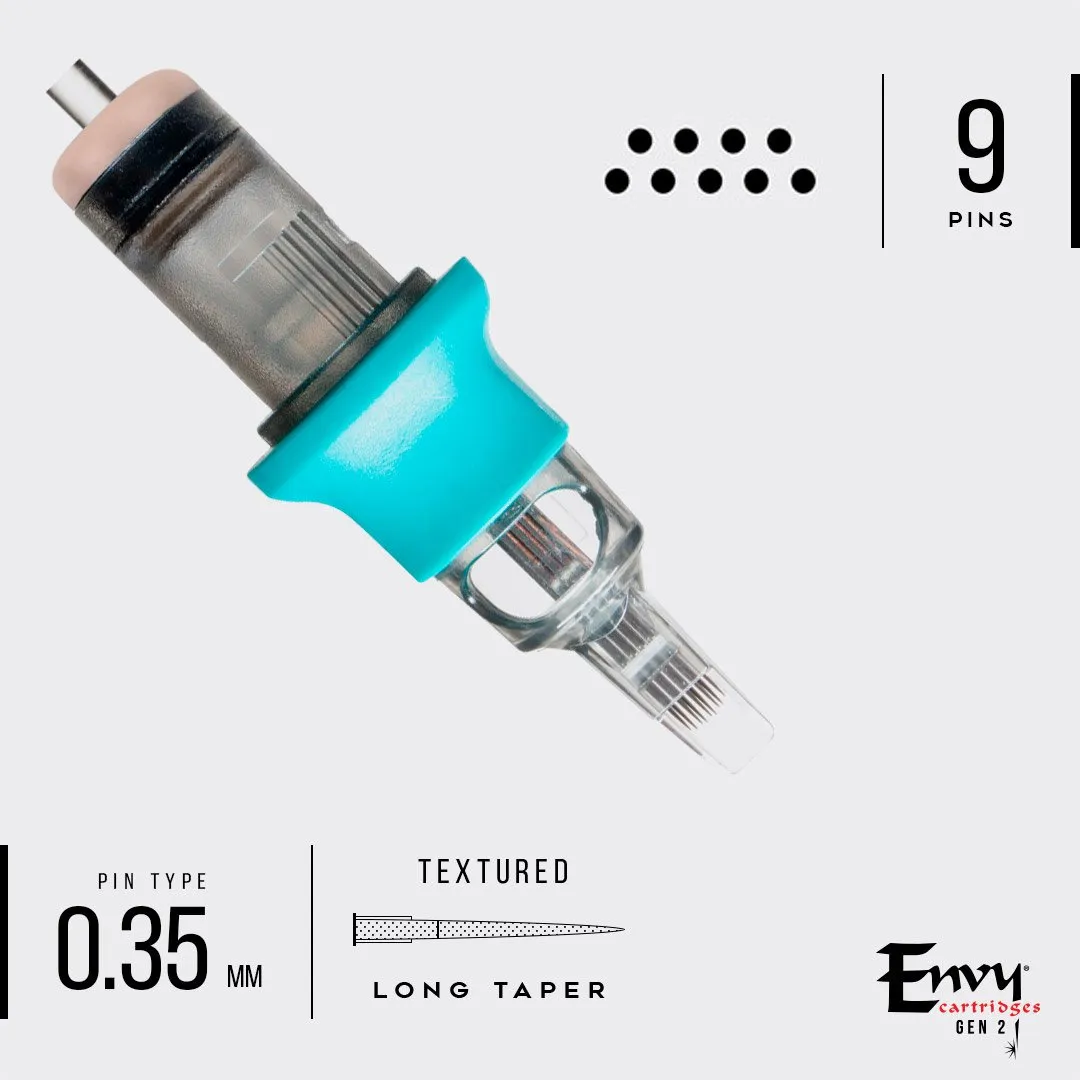 Envy Gen 2 Textured Cartridges Curved Magnum (10 Pack)