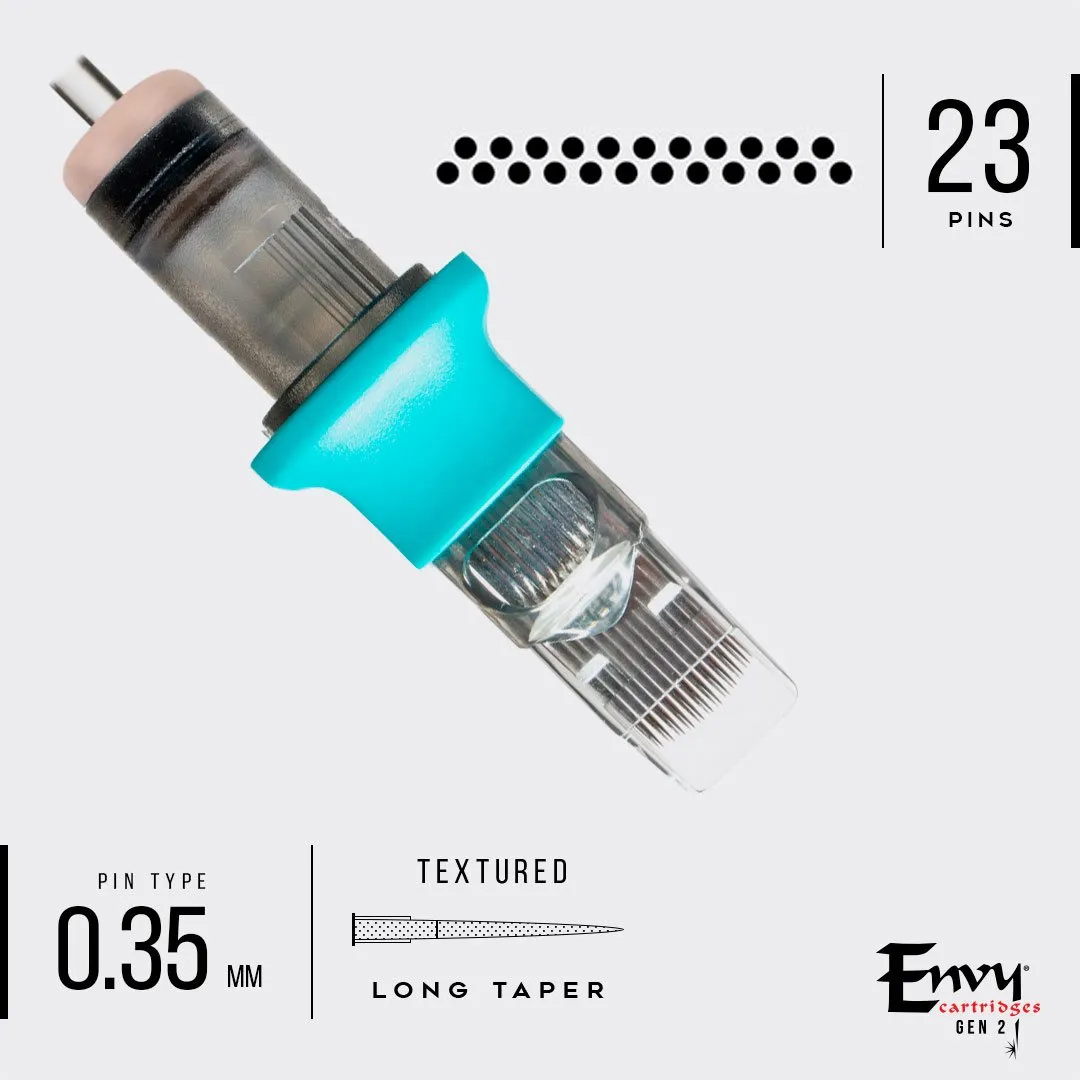 Envy Gen 2 Textured Cartridges Curved Magnum (10 Pack)