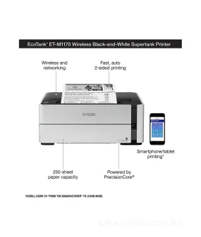 Epson EcoTank ET-M1170 Wireless Monochrome Supertank Printer