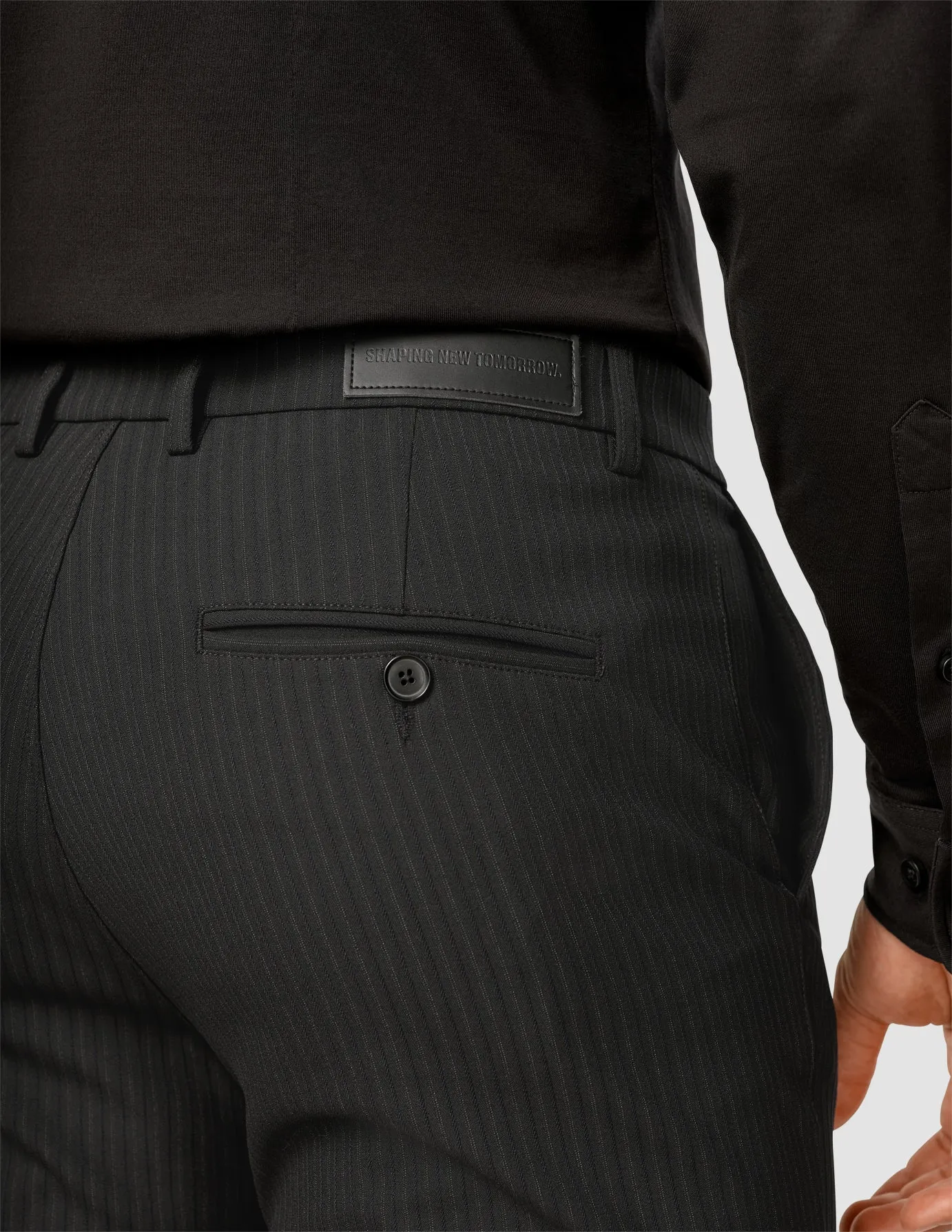 Essential Suit Pants Slim Asphalt Pinstripe