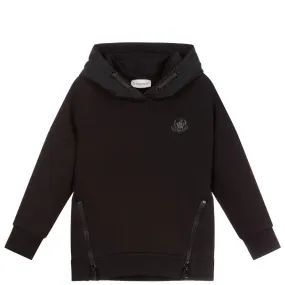 Girls Moncler Black Logo Hoodie