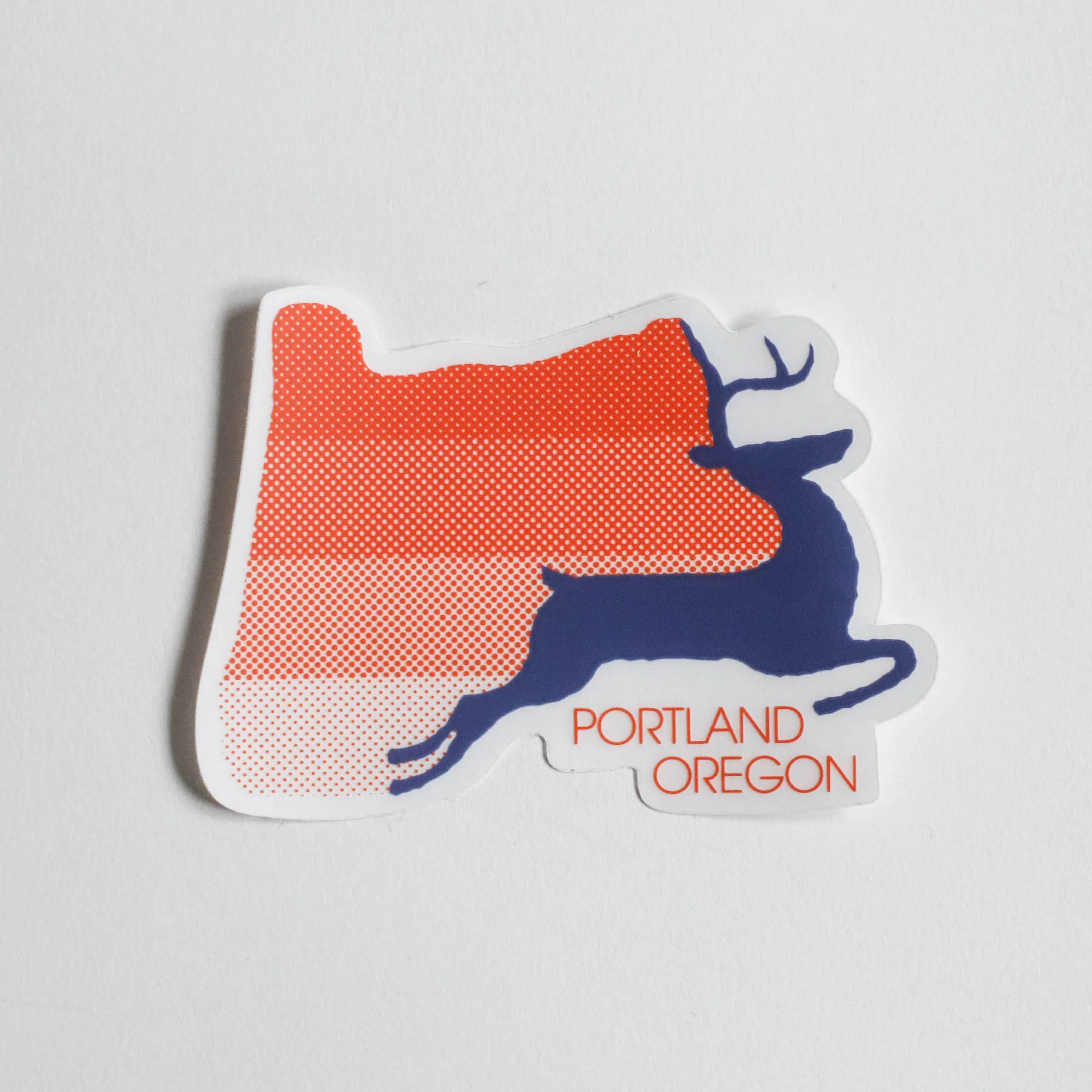 Gradient Stag Clear Cut Sticker