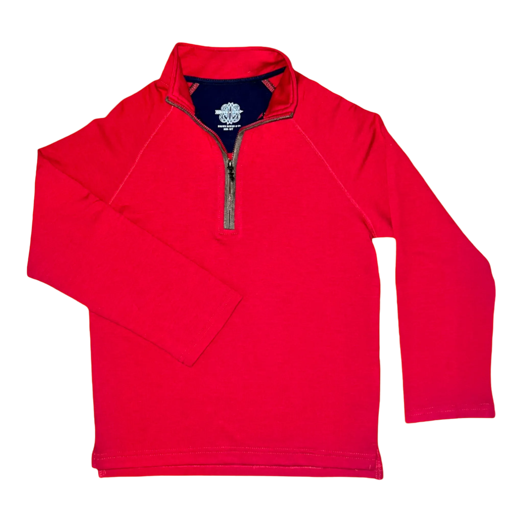 Habersham Half Zip- Rutledge Red