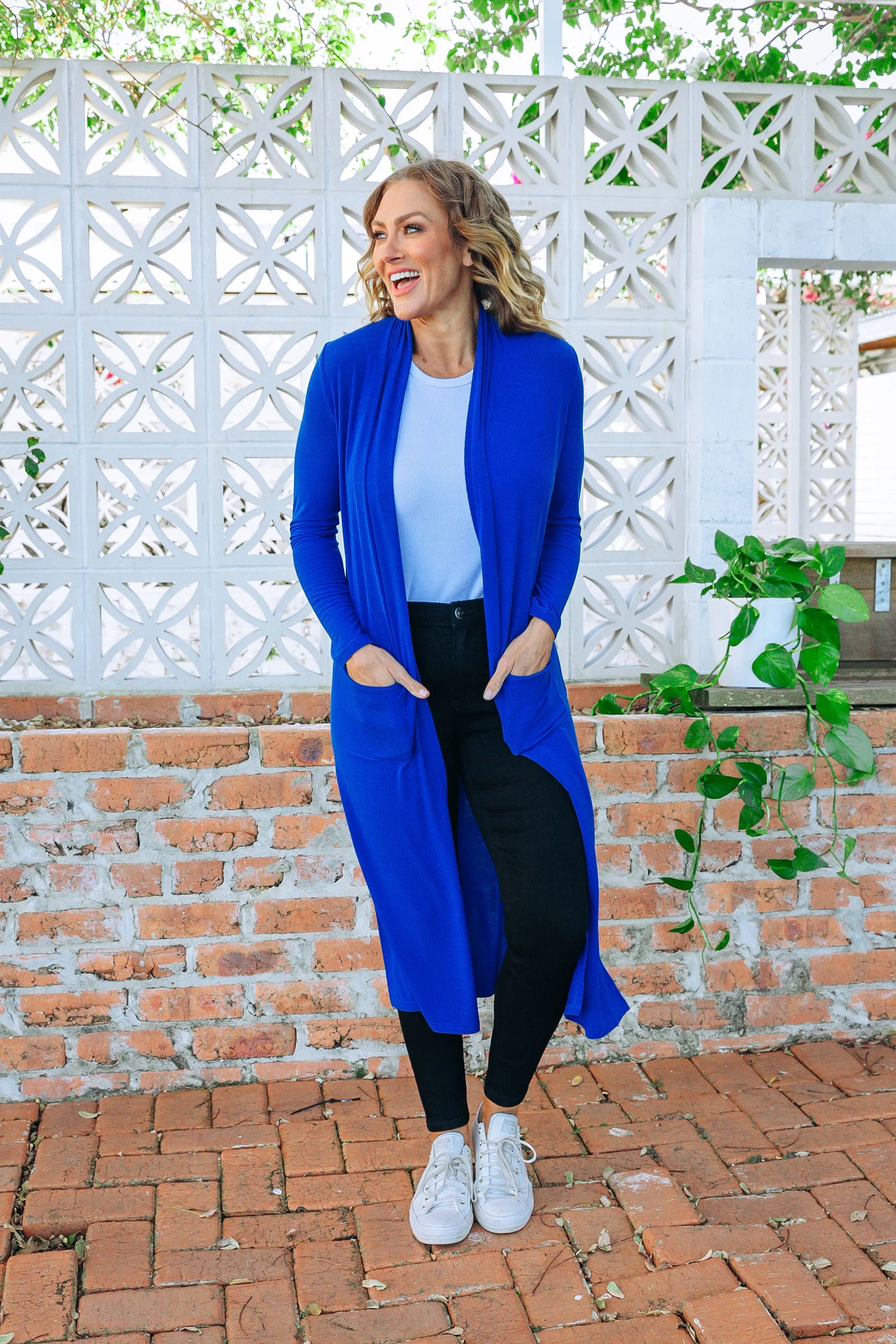 Jane Cardigan in Electric Blue