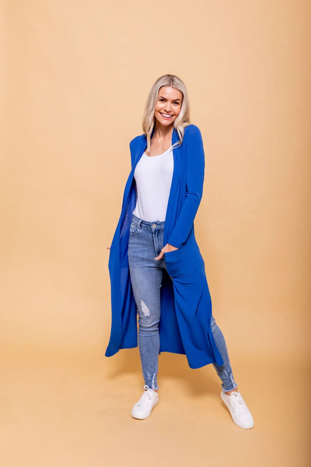 Jane Cardigan in Electric Blue