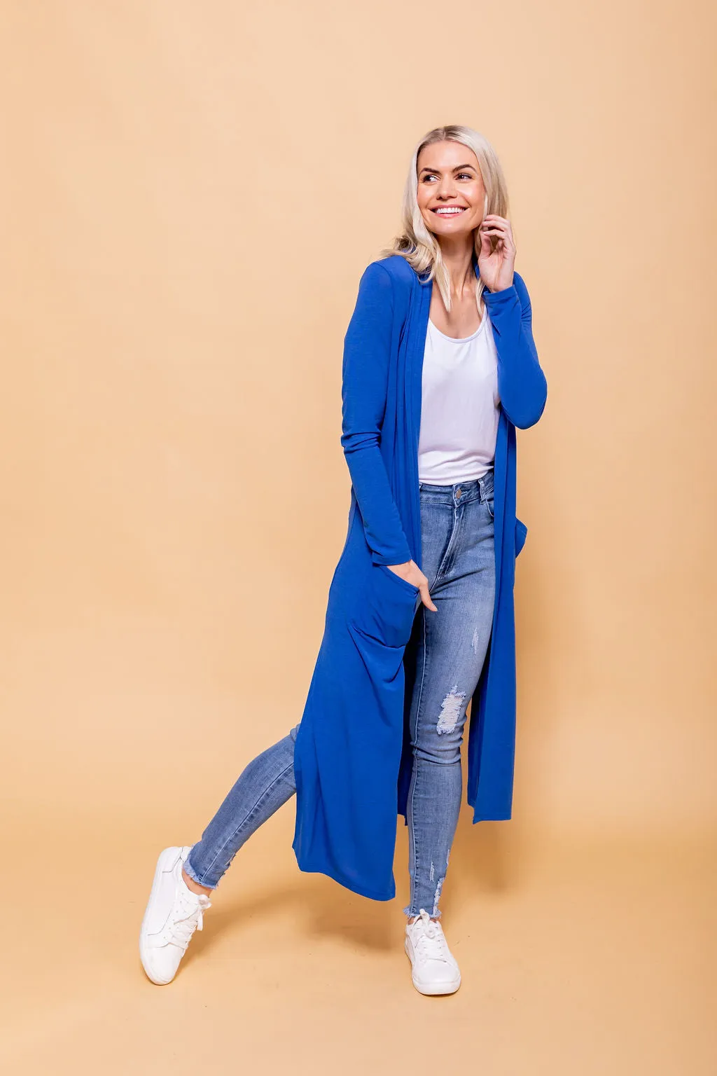 Jane Cardigan in Electric Blue