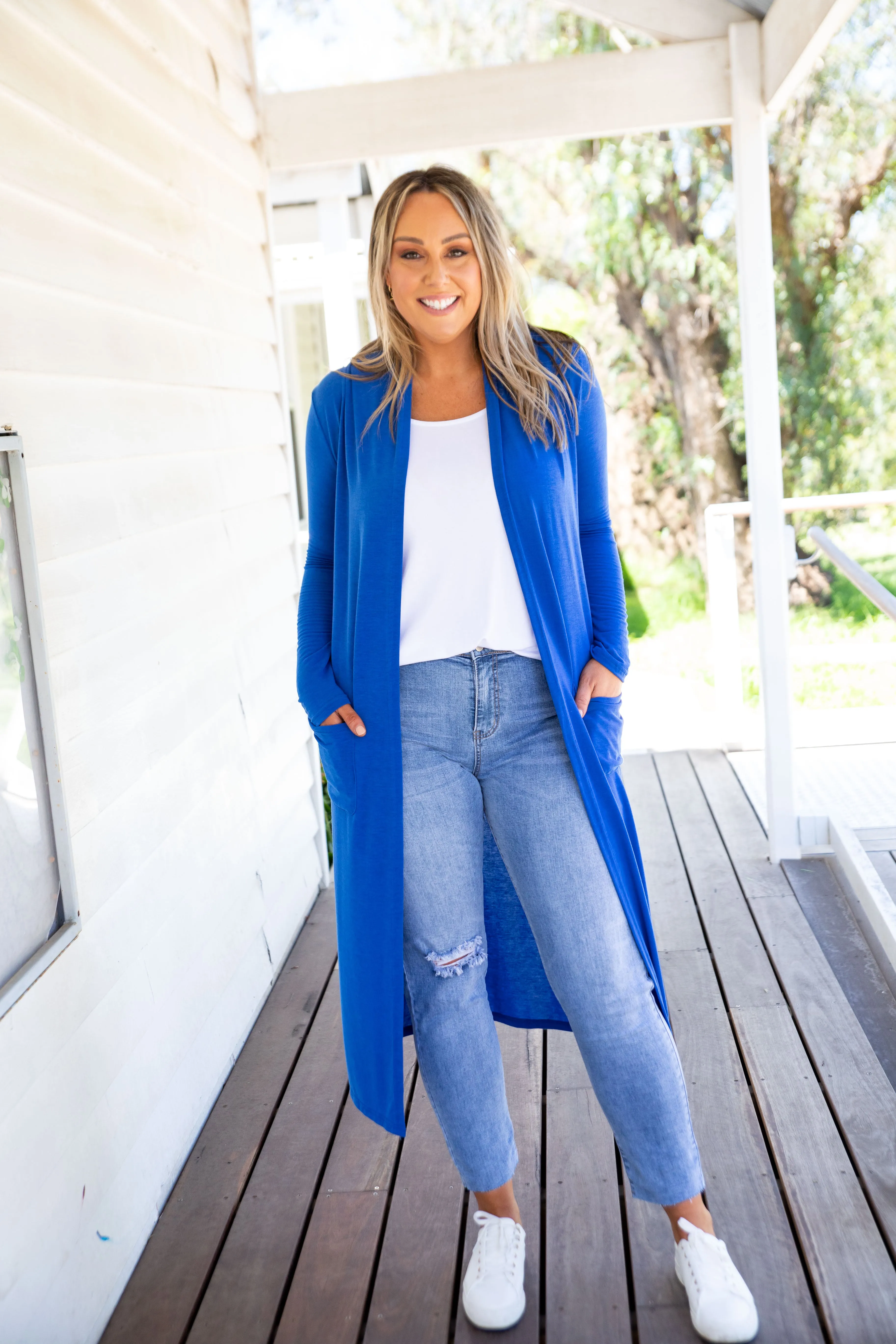 Jane Cardigan in Electric Blue