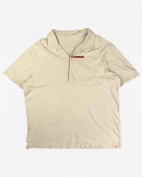 (L) Prada SS2003 Technical Polo with Concealed Collar Pocket