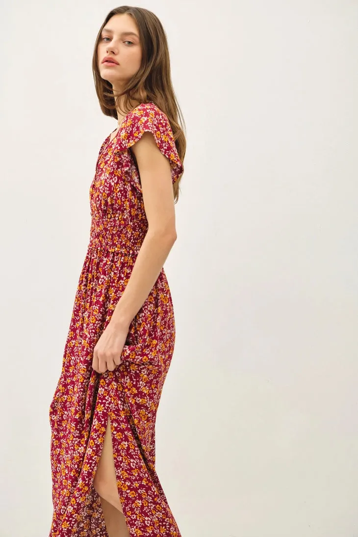 Lia Smocked Maxi Dress